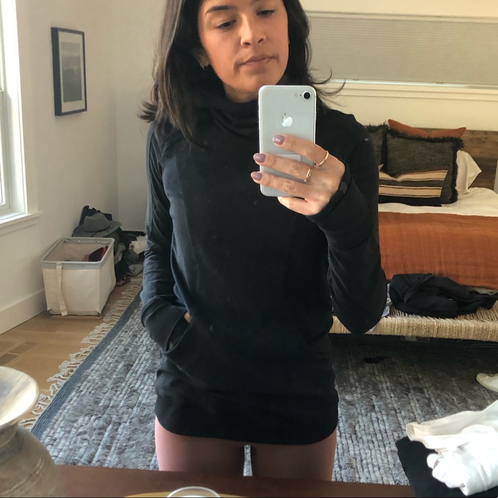 Lululemon Black Hooded Pullover